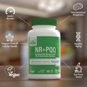 Health Thru Nutrition NR with PQQ | 300Mg Nicotinamide Riboside and 20Mg PQQ as Pureqq & Rejuvnr NAD+ Activator and Mitochondria Maximizer | Certified Vegan Non-Gmo | 3Rd Party Tested | Pack of 60