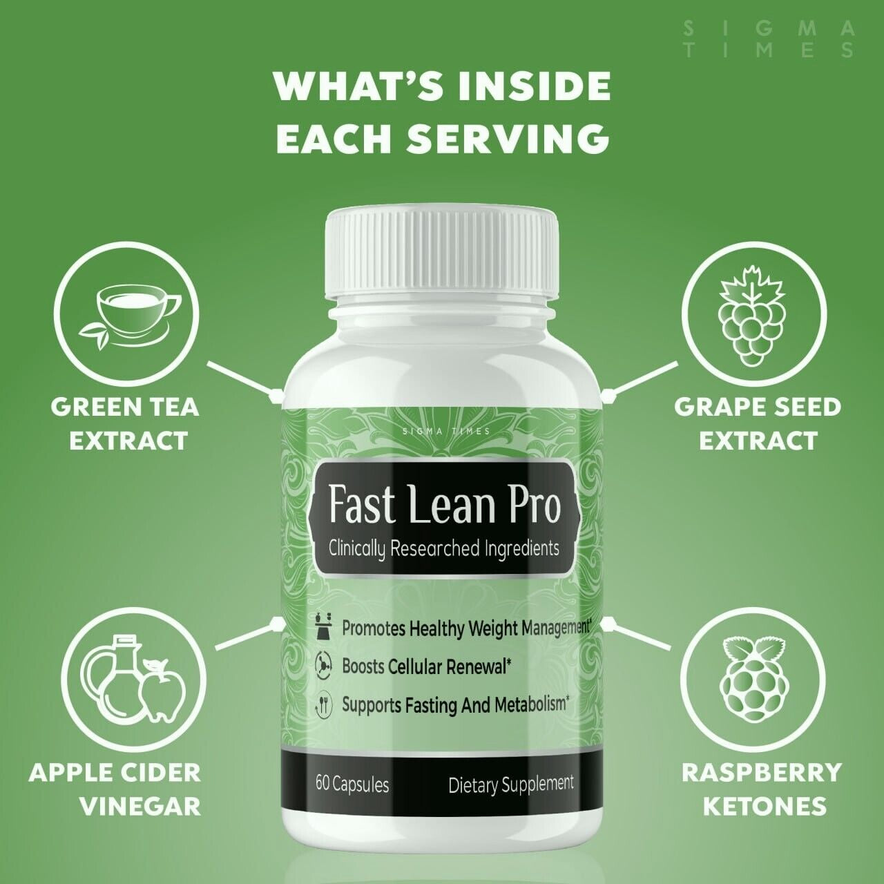 (3 Pack) Fast Lean Pro Capsules - Fast Lean Pro Dietary Supplement 