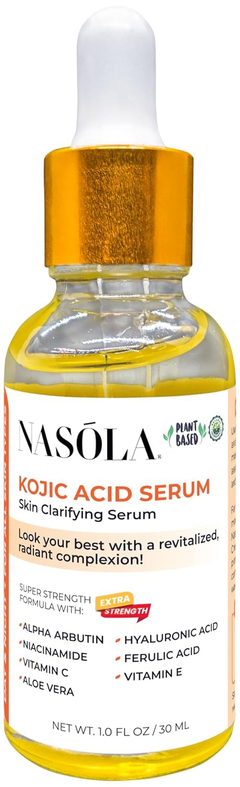 Kojic Acid Serum for Skin Clarifying, Complexion Revitalization Fade Cream with Alpha Arbutin, Vitamin C & E, & Niacinamide