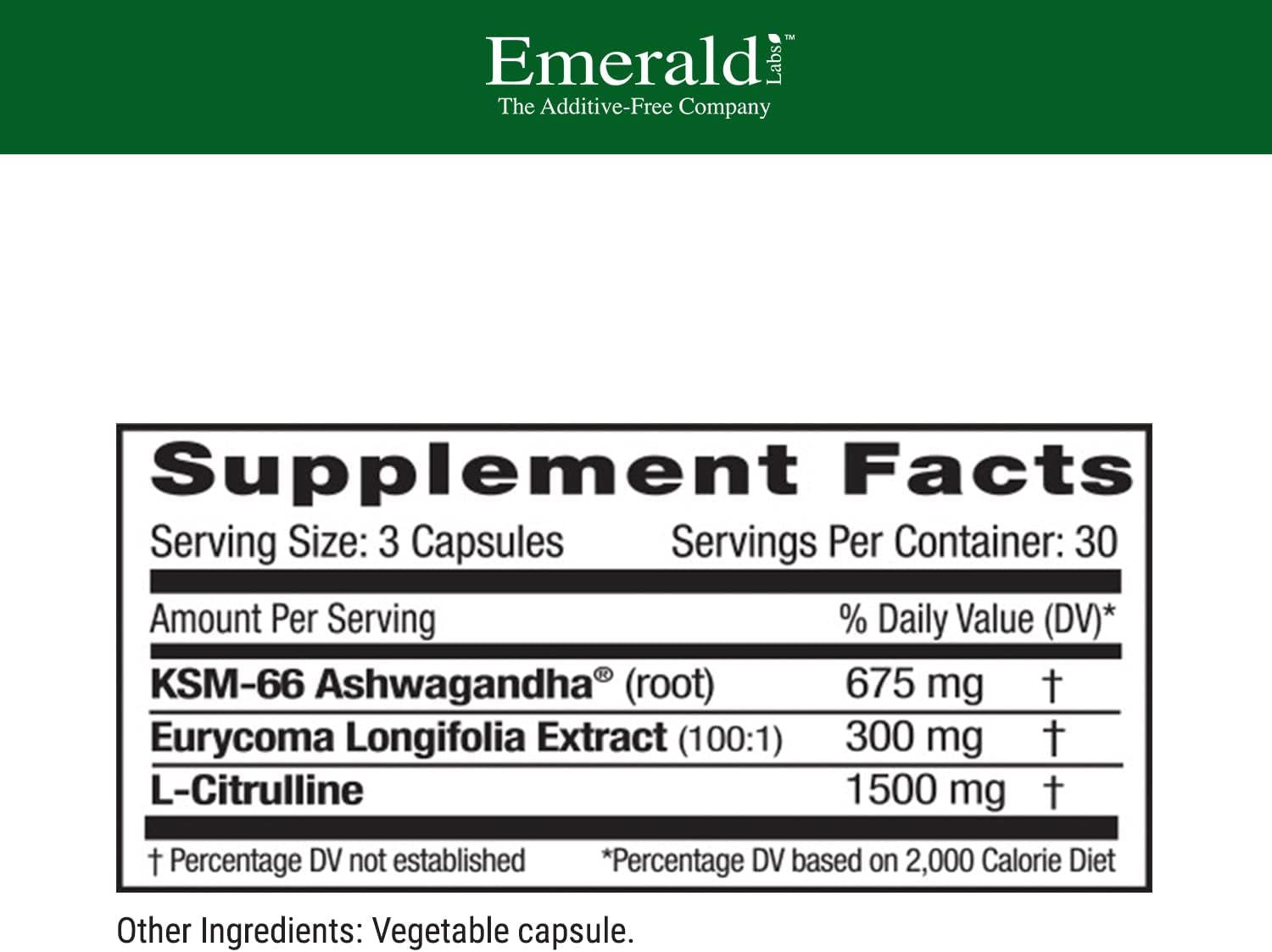EMERALD LABS Testosterone Health - Men'S Supplement with Eurycoma Longifolia, L-Citrulline & KSM-66 Ashwagandha to Support Circulation & Men'S Health - 90 Vegetable Capsules (30-Day Supply) 