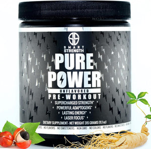 Pre Workout, Best All Natural Preworkout Supplement. Pure Power, Healthy Pump, Clean, Keto Vegan, Paleo, No Sugar Pre Work Out Powder for Men & Women, Strength & Energy - 315G Unflavored