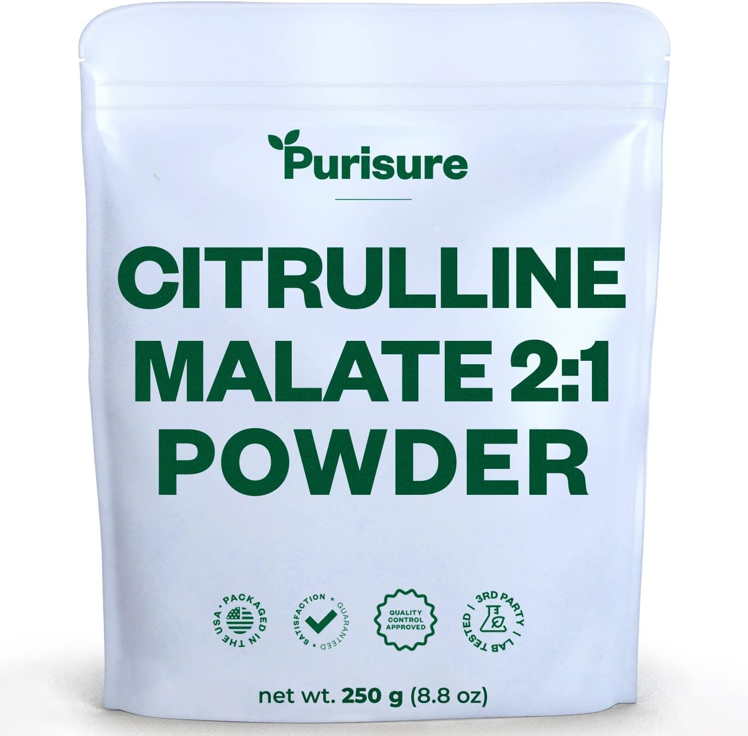 L-Ctrulline Powder 250G, Premium Citrulline 2:1 Malate Supplement for Strength Performance and Energy, Pre-Workout Citrulline Malate Powder - Enhance Muscle Pumps and Recovery - 83 Servings