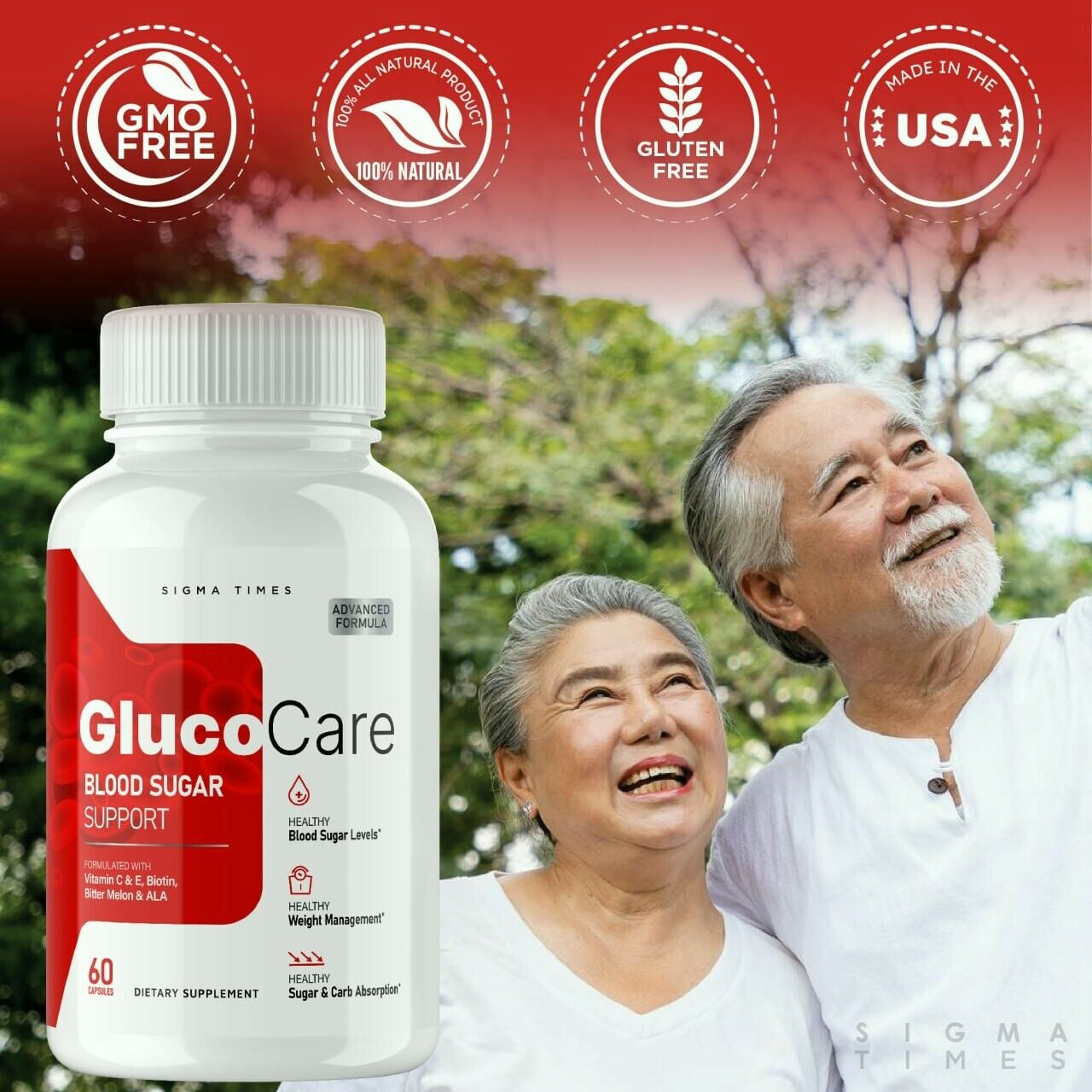 (1 Bottle) Glucocare Dietary Supplement, Gluco Care Supports Inflammation Pills