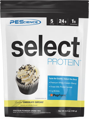 Pescience Select Low Carb Protein Powder, Chocolate Cupcake, 5 Serving, Keto Friendly and Gluten Free