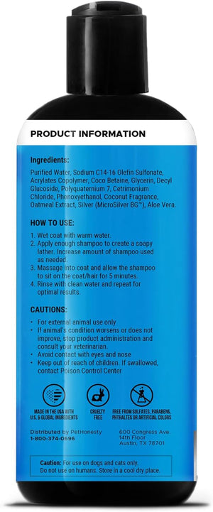 Pet Honesty Restore + Soothe 2 in 1 Shampoo + Conditioner for Sensitive Skin for Dogs & Cats - Dog Skin and Coat Supplement - Soothes Itching, Irritation and Hot Spots (Coconut) - 16Oz