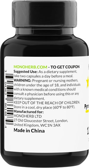 PQQ 40 Milligrams - PQQ Supplement, Pyrroloquinoline Quinone, 120 Capsules with Omega 3