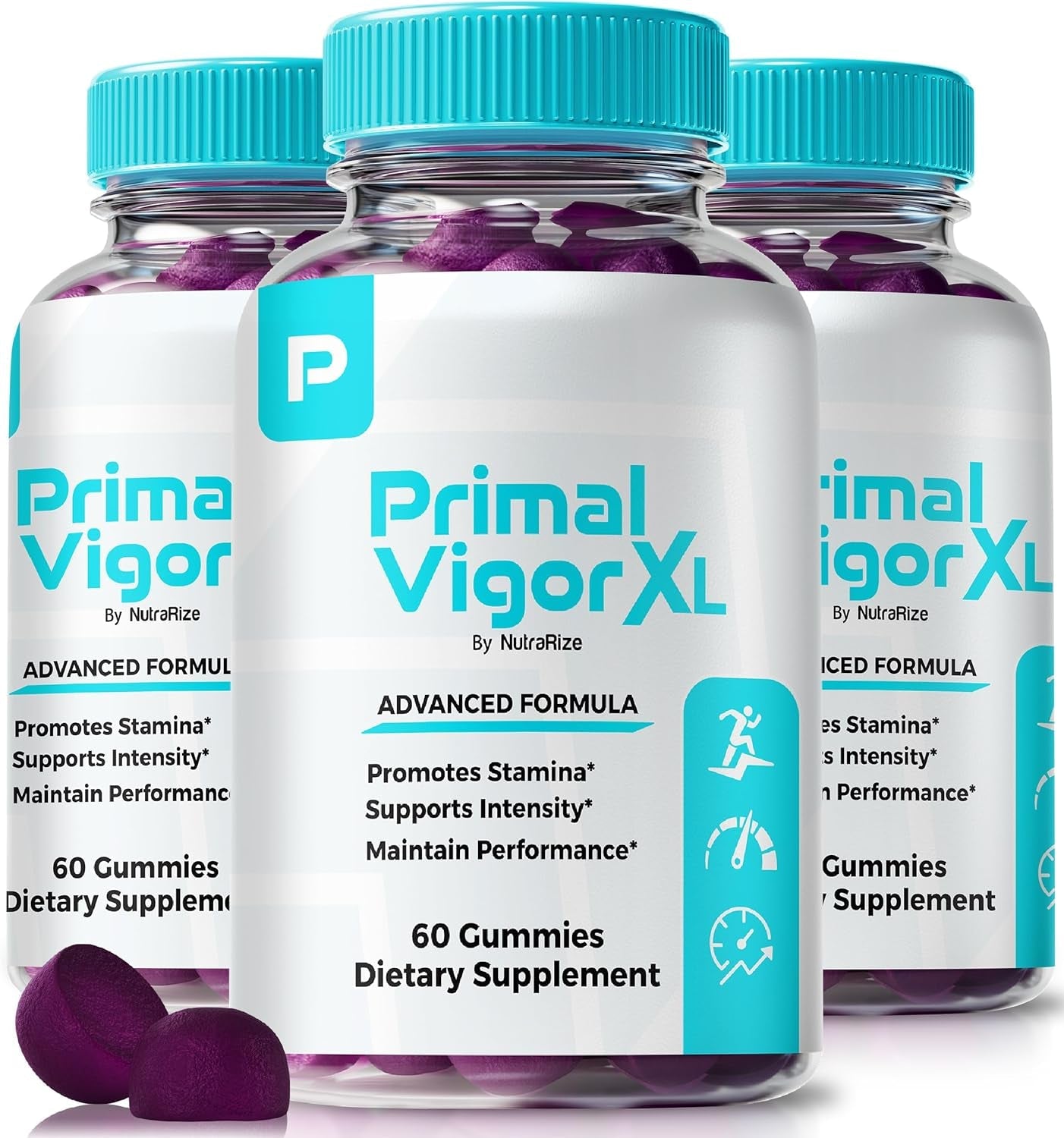 (3 Pack) Primal Vigor XL Gummies for Men, Official Primalvigor XL Gummies, All-Natural Formula for Stamina, Performance & Energy, Premium Male Gummy, Primalvigorxl ME Gomitas Reviews (180 Gummies) 