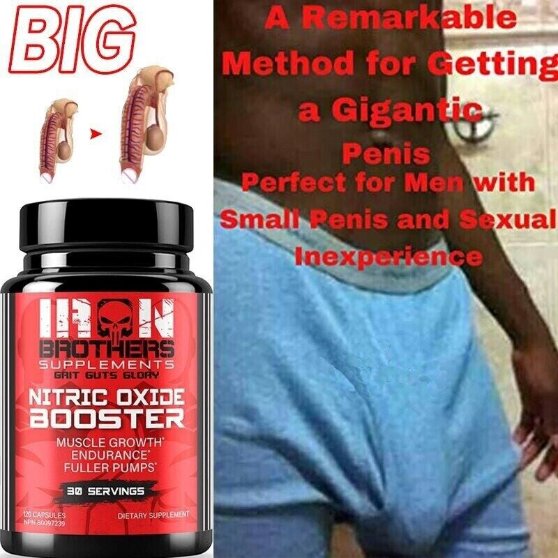 L-Arginin 120 Capsules Nitric Oxide, Testosteron Booster, Men'S Health Support 