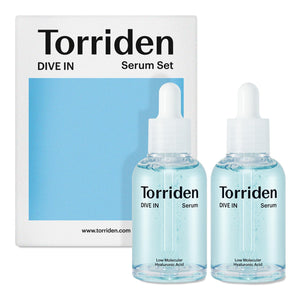 Torriden DIVE-IN Low-Molecular Hyaluronic Acid Serum, 1.69 Fl Oz (2 Pack) | Fragrance-Free Face Serum for Dry, Dehydrated, Oily Skin | Vegan, Clean, Cruelty-Free Korean Skin Care
