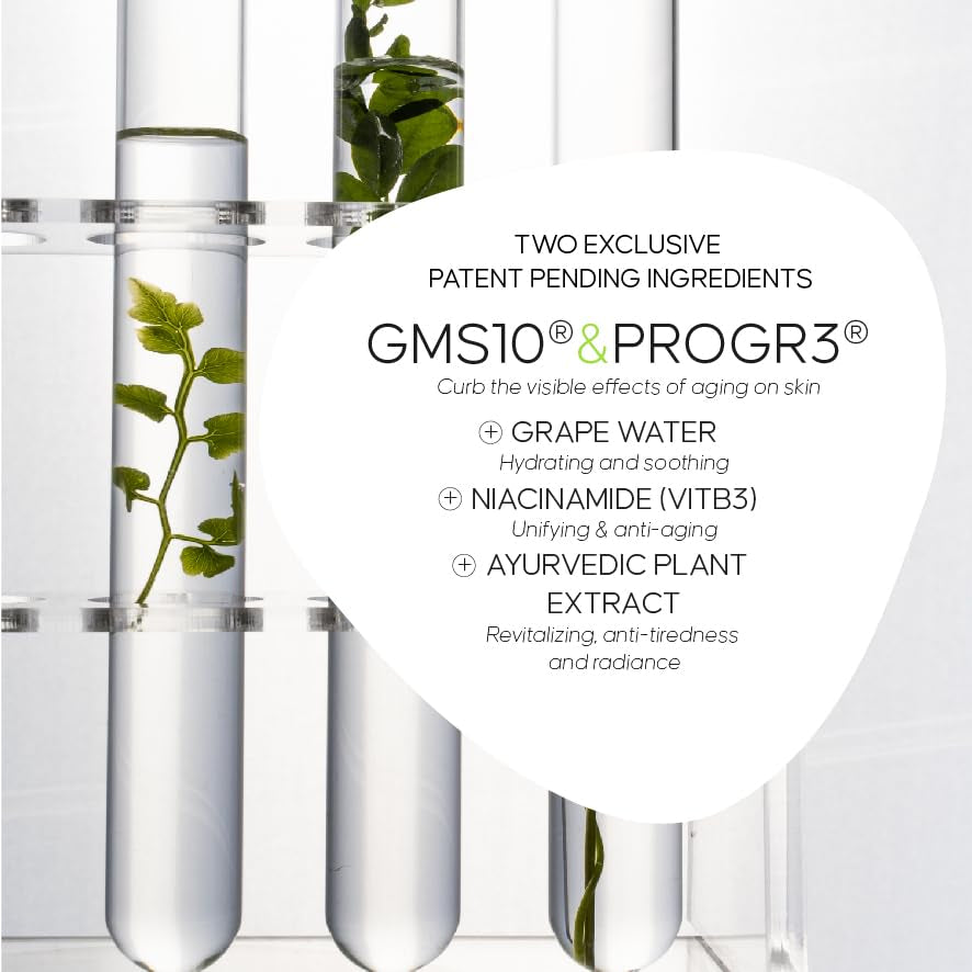 Le Domaine Fluid Face Cream | Anti-Aging Lightweight Moisturizer | Niacinamide & Patented Progr3® Treat Wrinkles | Natural Skincare for Normal & Combinatinon Skin | 50Ml