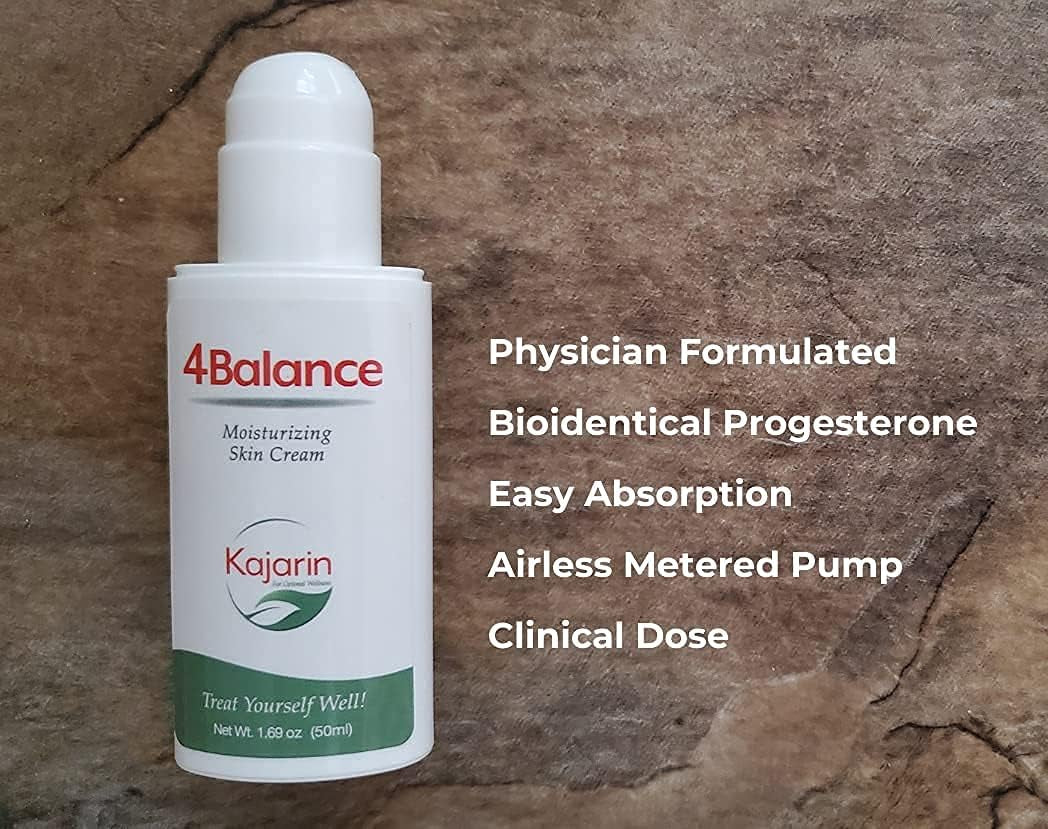 4 Balance Progesterone Cream for Women - Physician Formulated, Bio-Identical Progesterone, 50 Ml Bottle (60-70 Pumps)