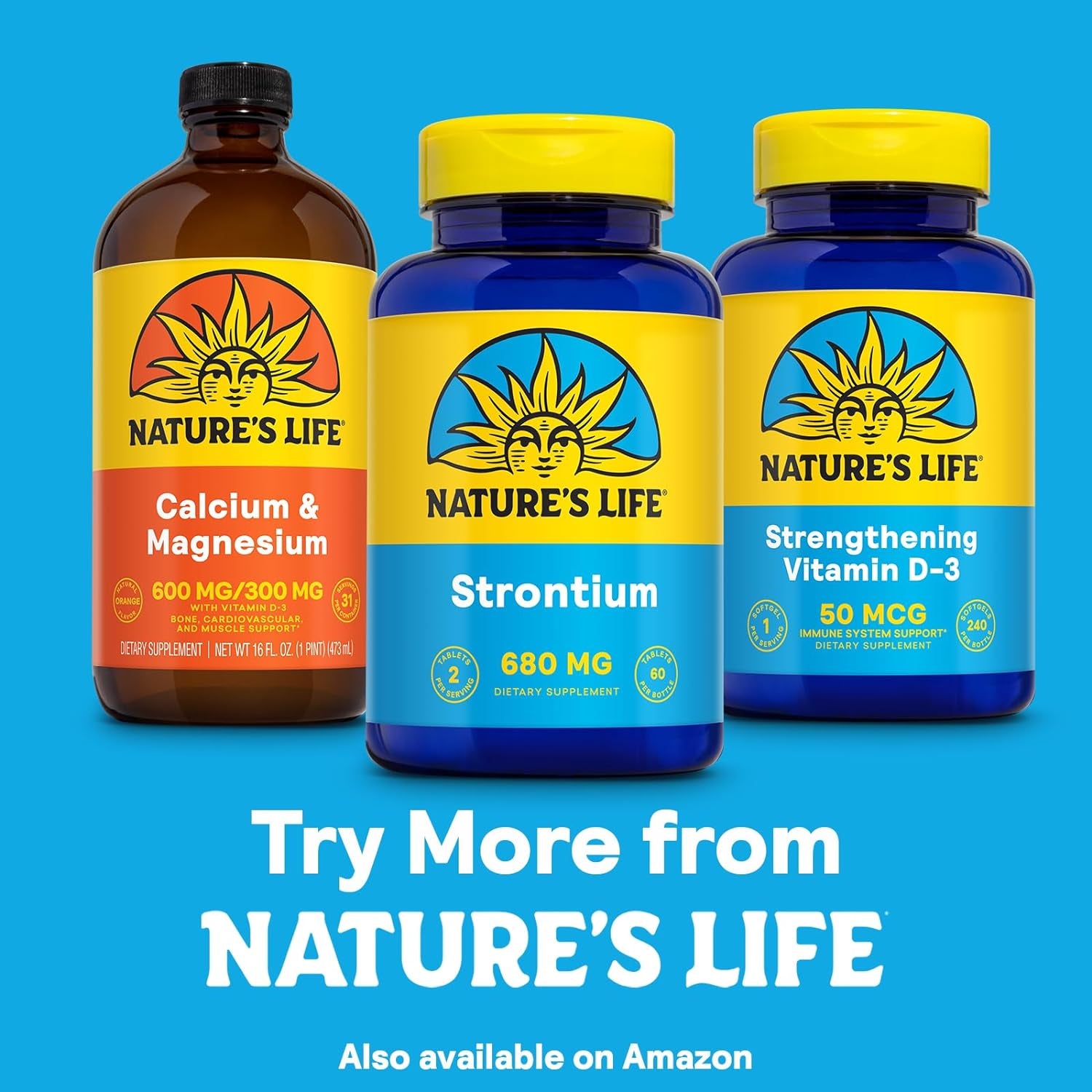 NATURE'S LIFE Strontium Citrate 680Mg - Chelated Strontium Supplement - Trace Minerals Support - High Absorption, Gentle Digestion, 60-Day Guarantee, Lab Verified, 30 Servings, 60 Vegetarian Tablets