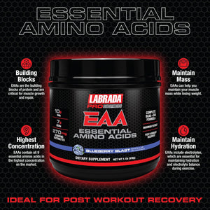 Labrada Pro Series EAA Maximum Potency Essential Amino Acid Hydrating Formula with Bcaas & Elecrolytes Recovery and Performance (Sour Gummy Bear)
